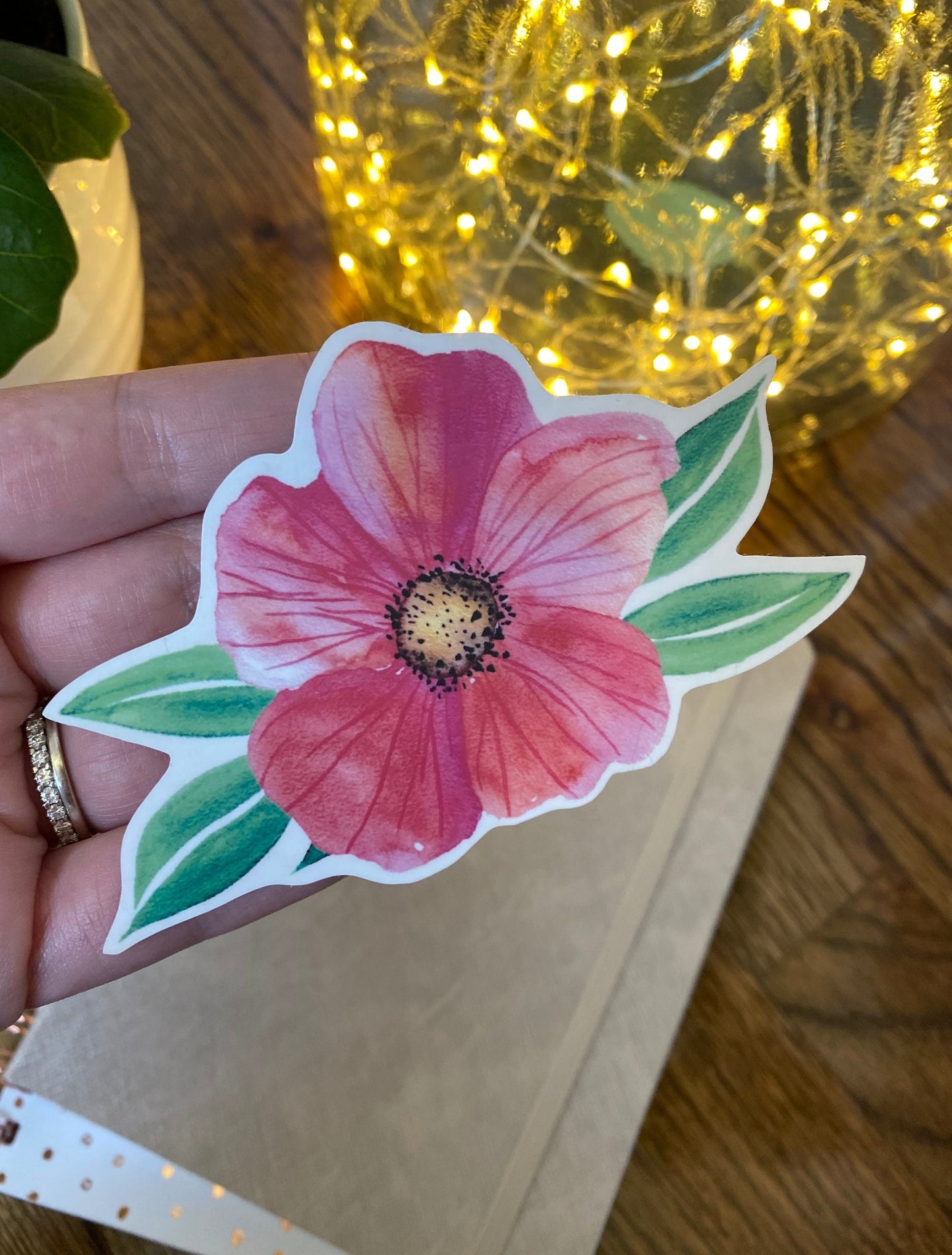 Watercolor Flower Sticker