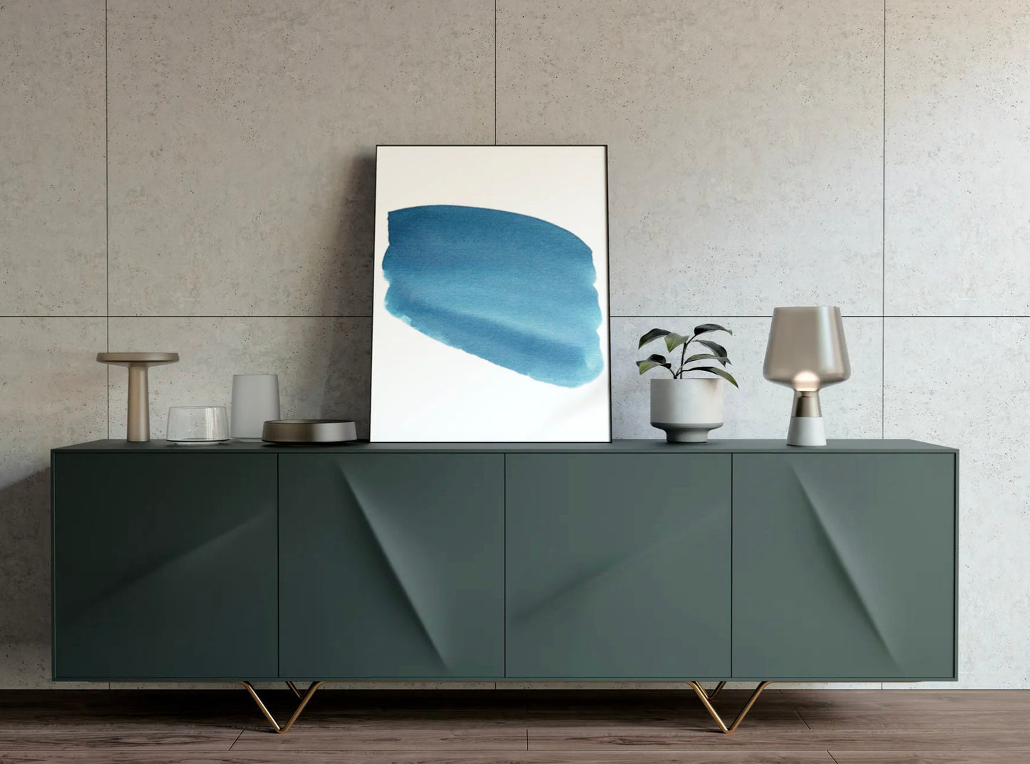 XL Blue Watercolor Swatch Bundle - Transparent Background PNG