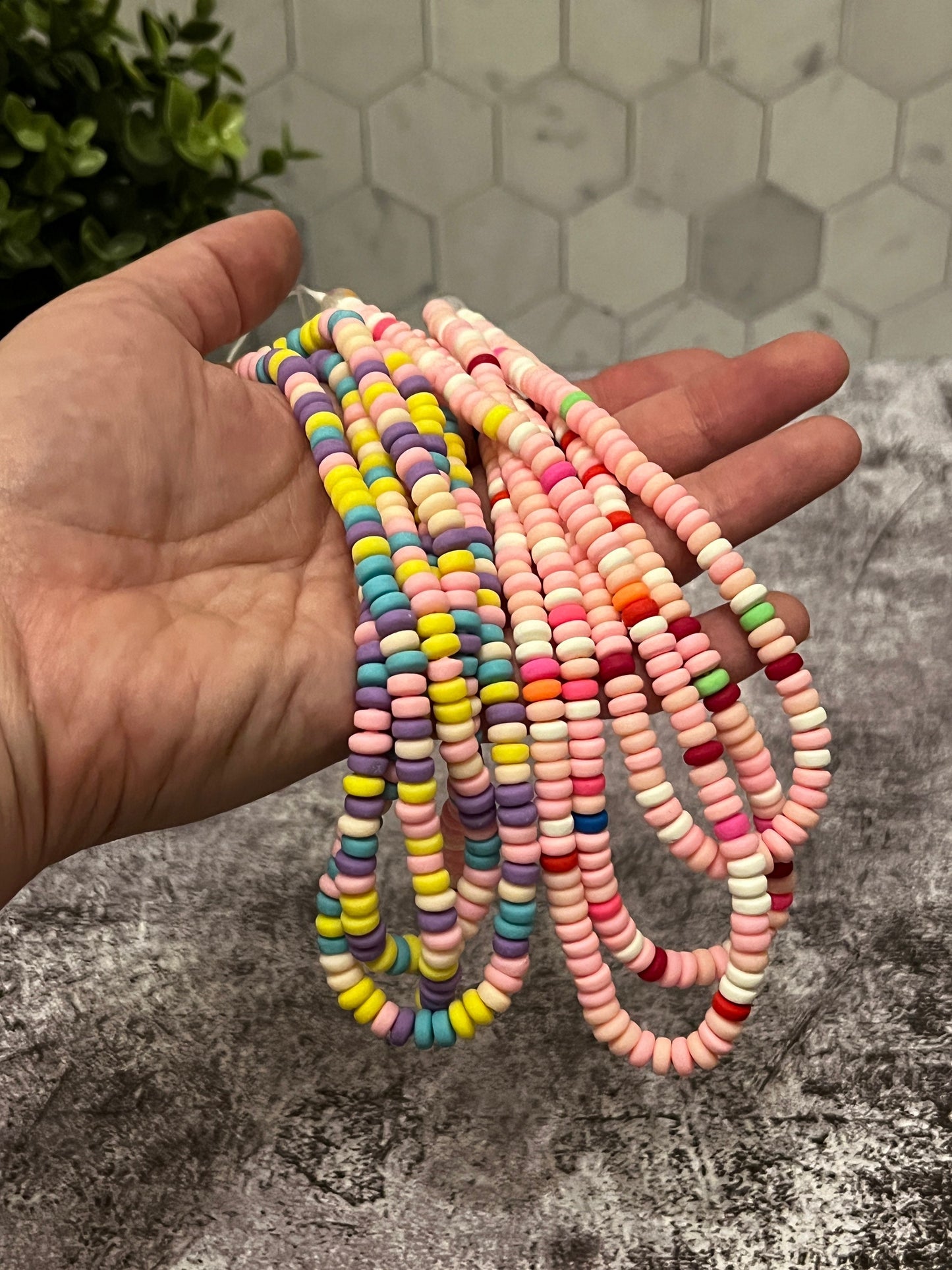 Candy Necklace Look Beaded Phone Bracelet